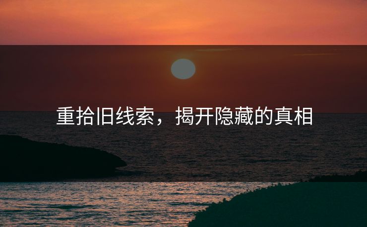 重拾旧线索，揭开隐藏的真相  第1张